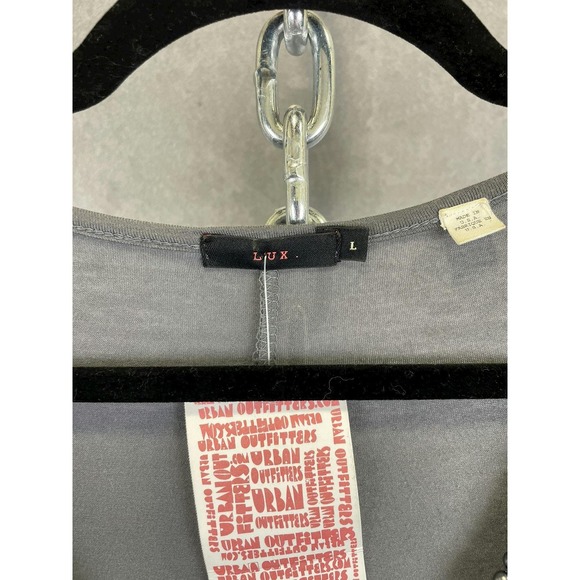 NWT Urban Outfitters Grey Beaded Mini Dress MSRP $58 Size L‎ - Picture 3 of 8